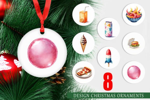 90s Snack Watercolor Ornament PNG Design: A Nostalgic Illustration for Branding
