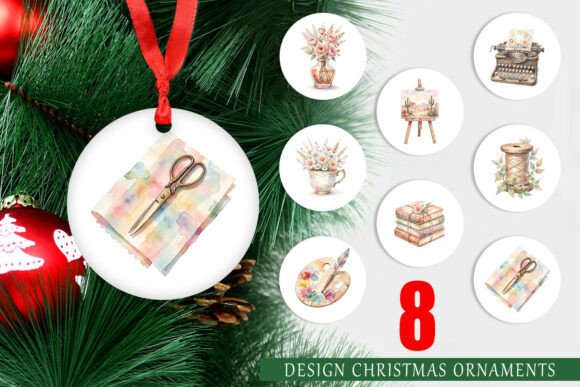 Boho Watercolor Craft Ephemera Ornament for Authentic Illustrations