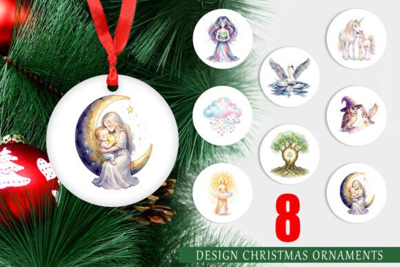 Celestial Mother Watercolor Ornament PNG: A Brand Designer’s Perspective