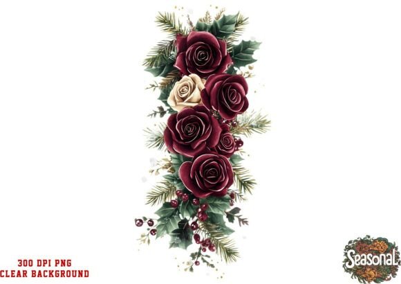 Crimson Floral Holiday Bouquet PNG Review for Real Crafting and Handmade Businesses