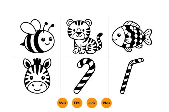 Cute Animal SVG Clipart Pack for Real Embroidery Projects