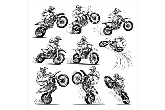 Free Motorcycle Rider Performing Stunts: A Bold Visual Asset for Content Creators