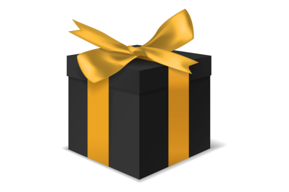 Gift Box with Bow: A Bold Illustration for Modern Blog Design