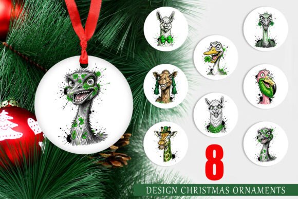 St Patricks Zoo Animal Ornament PNG for Creative Marketing and Branding