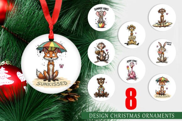 Summer Animal Character Ornament PNG Review for Real Crafting Projects