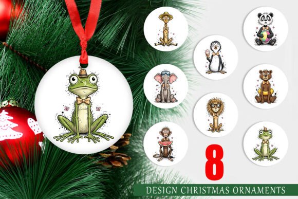 Summer Animal Characters Ornament PNG Review for Embroidery Projects