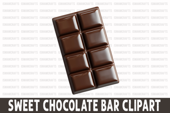 Sweet Chocolate Bar 3D Clipart PNG Review for Embroidery Projects