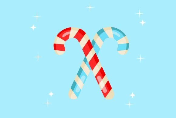 Two Crossed Candy Canes Embroidery Design Review