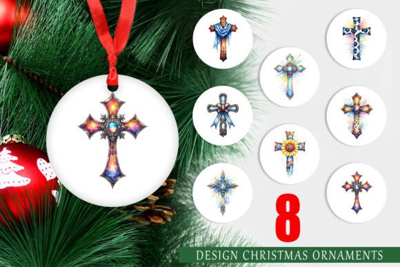 Vintage Western Cross Ornament PNG: A Versatile Illustration for Local Business Branding