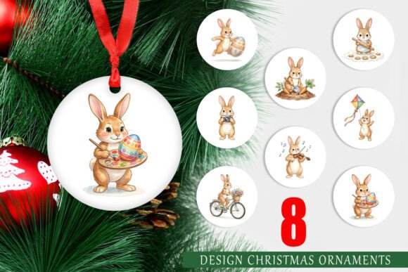 Watercolor Easter Bunny Illustrations for Real Crafting Projects
